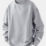 Relax Fit Geometric Jacquard Sweatshirt