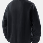 Relax Fit Geometric Jacquard Sweatshirt