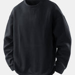 Relax Fit Geometric Jacquard Sweatshirt