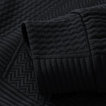 Relax Fit Geometric Jacquard Sweatshirt