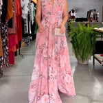 Venesa™ | Elegant Sleeveless V-neck Floral Print Dress
