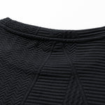 Relax Fit Geometric Jacquard Sweatshirt