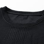 Relax Fit Geometric Jacquard Sweatshirt