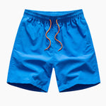 Color Block Stripe Print Shirt & Swim Shorts