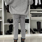 Explore Autumn Knit Open Front Long Balloon Sleeve Loose Cardigan