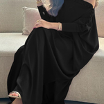 H-Line Loose Buttoned Solid Color Maxi Dresses