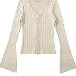 V-neck Knitted Cardigan Slim Sweater