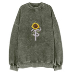 Serpent Sunflower Vintage Sweatshirt