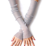 Sun Protection Mesh Solid Color Sleevelet