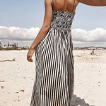 Elegant Zebra Stripe Dress