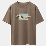 Create Adam Print Heavy Weight Oversize T-Shirt