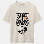 Funny Skeleton Baby Drop Shoulder Oversize T-Shirt