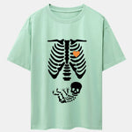 Funny Skeleton Baby Drop Shoulder Oversize T-Shirt
