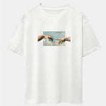 Create Adam Print Heavy Weight Oversize T-Shirt