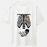 Funny Skeleton Baby Drop Shoulder Oversize T-Shirt