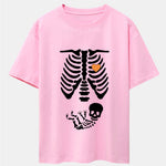 Funny Skeleton Baby Drop Shoulder Oversize T-Shirt