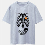 Funny Skeleton Baby Drop Shoulder Oversize T-Shirt