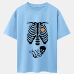 Funny Skeleton Baby Drop Shoulder Oversize T-Shirt