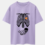 Funny Skeleton Baby Drop Shoulder Oversize T-Shirt