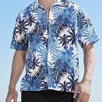 Men's Hawaiian Print Casual Resort Style Short Sleeve Shirt