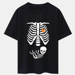 Funny Skeleton Baby Drop Shoulder Oversize T-Shirt