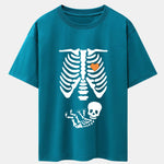 Funny Skeleton Baby Drop Shoulder Oversize T-Shirt