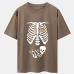 Funny Skeleton Baby Drop Shoulder Oversize T-Shirt