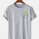 Pocket Dinosaur Print T-Shirt