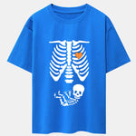 Funny Skeleton Baby Drop Shoulder Oversize T-Shirt