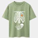 Funny Skeleton Baby Drop Shoulder Oversize T-Shirt