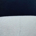 Men's Casual Contrast Color V-Neck Slim Fit Knitted Short Sleeve Sweater T-Shirt