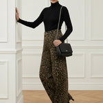 Urban Leopard Patchwork Wide Leg Pants