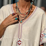 Linen Blend Oversized Dress