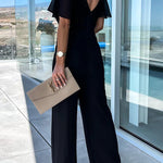 Devoted To You Bell Sleeve High Waist Jumpsuit