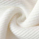 Casual Loose Solid Color High-Neck Long Sleeves Knitwear