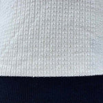 Men's Casual Contrast Color V-Neck Slim Fit Knitted Short Sleeve Sweater T-Shirt