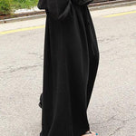 Loose Urban Gray Wide Leg Elastic Waist Pants