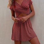 Margovil One Dress Two Ways Printed Mini Dress