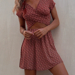 Margovil One Dress Two Ways Printed Mini Dress