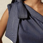 Sleeveless Asymmetric Split-Joint One-Shoulder Blouses&Shirts Tops