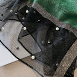 Sun-Protection Beaded See-Through Shawl&Scarf