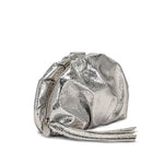 RUCHED clutch bag