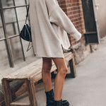 THE GREEN LONG KNITTED SWEATER