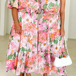 Temperament Elegant Short Sleeve Long Swing Holiday Dress