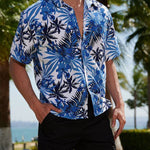 Men's Hawaiian Print Casual Resort Style Short Sleeve Shirt
