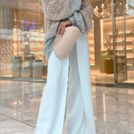 Make It Shine Knit Sequin Off Shoulder Loose Sweater