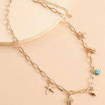 Spiral Shell Seastar Necklace