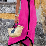 Two-Color Block Slip Dress