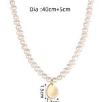 Oversized Pearl Star Necklace