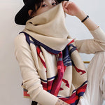 Personality Warm Cartoon Print Shawl&Scarf
